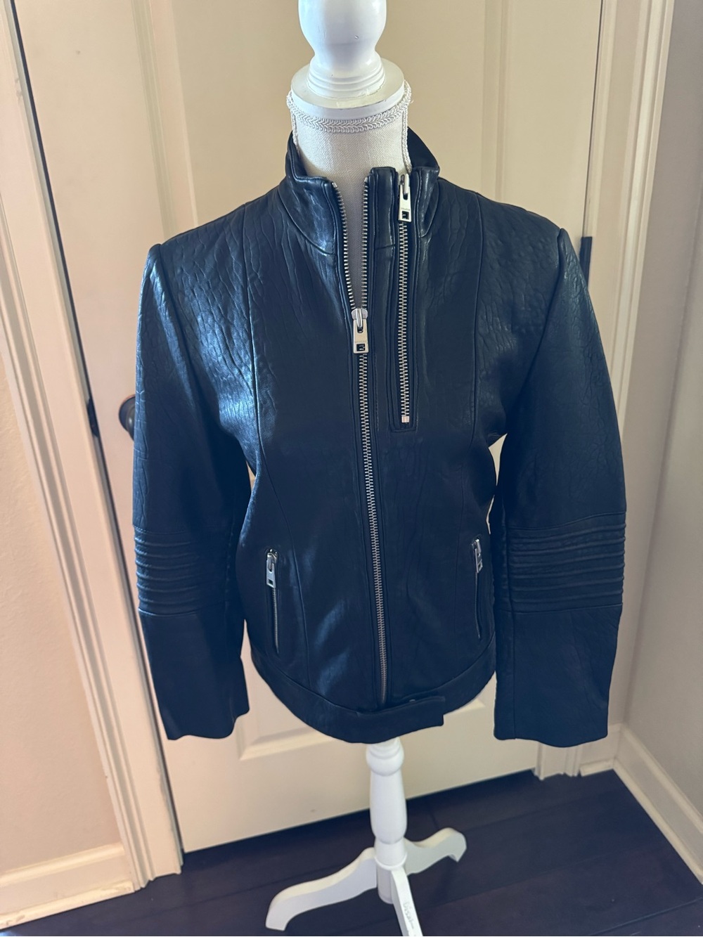 Zadig & Voltaire Black Leather Biker Jacket
